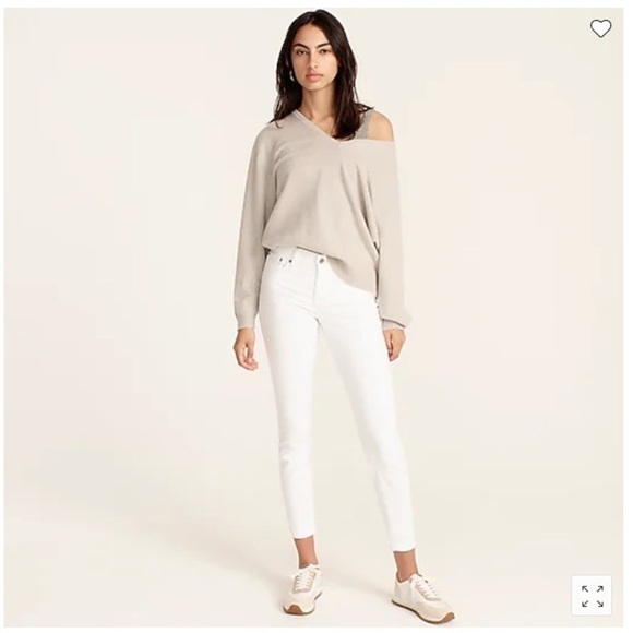 J. Crew Denim - 𝅺j Crew 8” Toothpick Skinny Jeans white